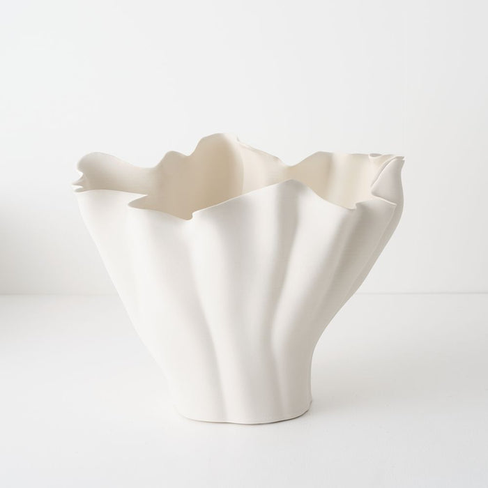 Lysia Vase - White, 41cml x 32cmw x 29cmh