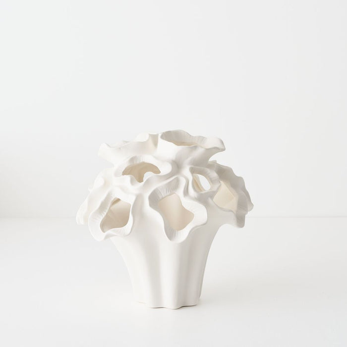 Avenia Vase - White, 27cmw x 27cmh