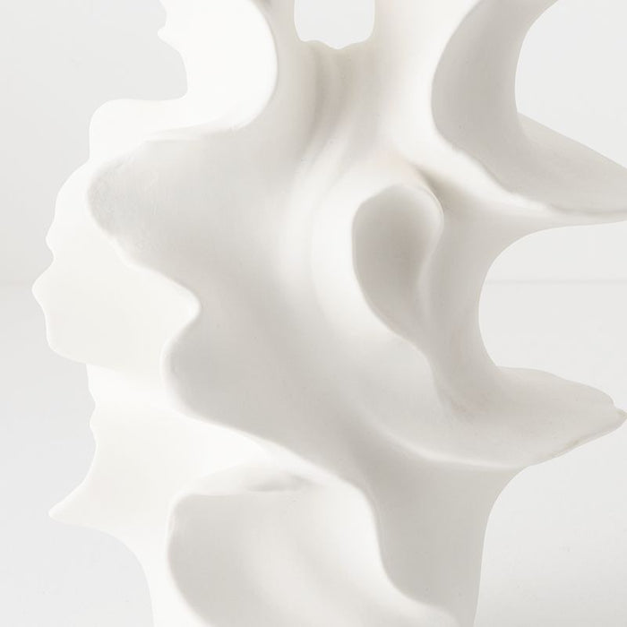 Eveline Vase - White, 21cml x 15cmw x 26cmh
