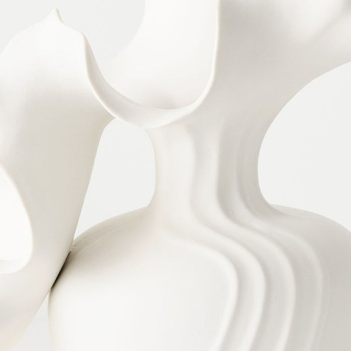 Elaria Vase - White, 24cmw x 28cmh