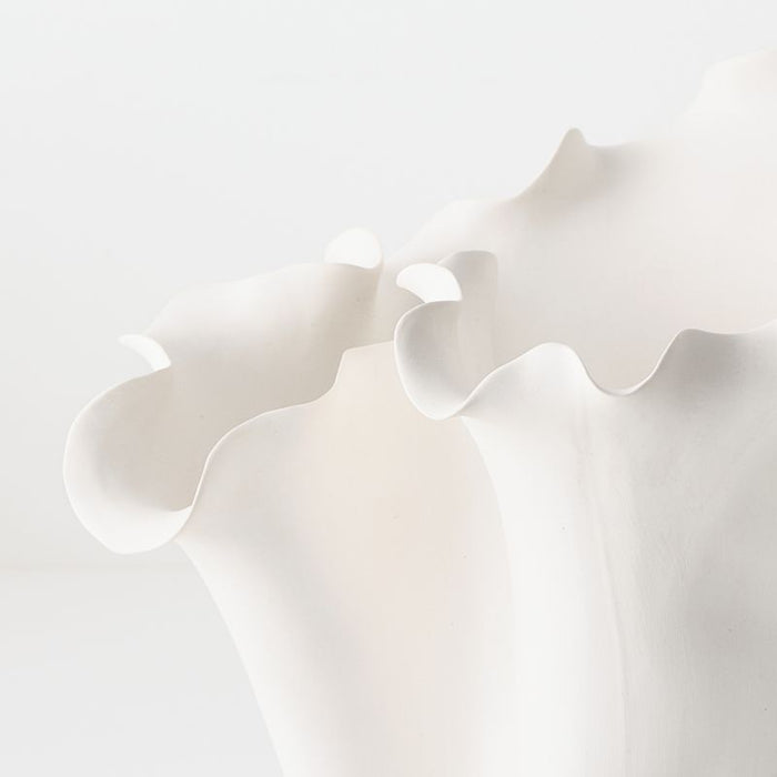 Eveline Vase - White, 29cml x 26cmw x 27cmh