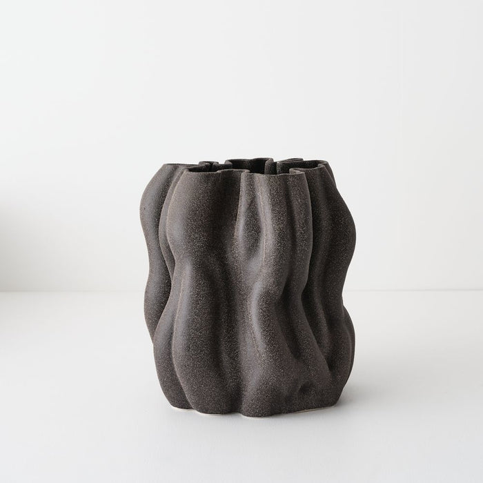 Ophelia Vase - Umber, 26cml x 24cmw x 28cmh