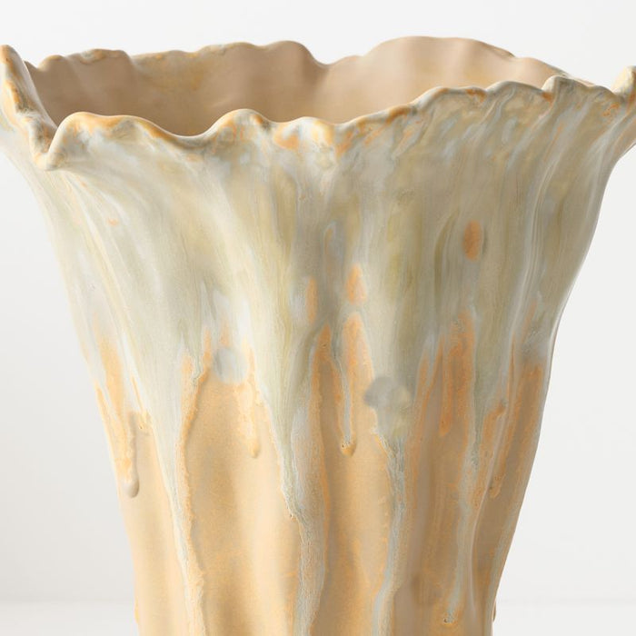 Tide Vase - Saffron, 26cml x 24cmw x 31cmh