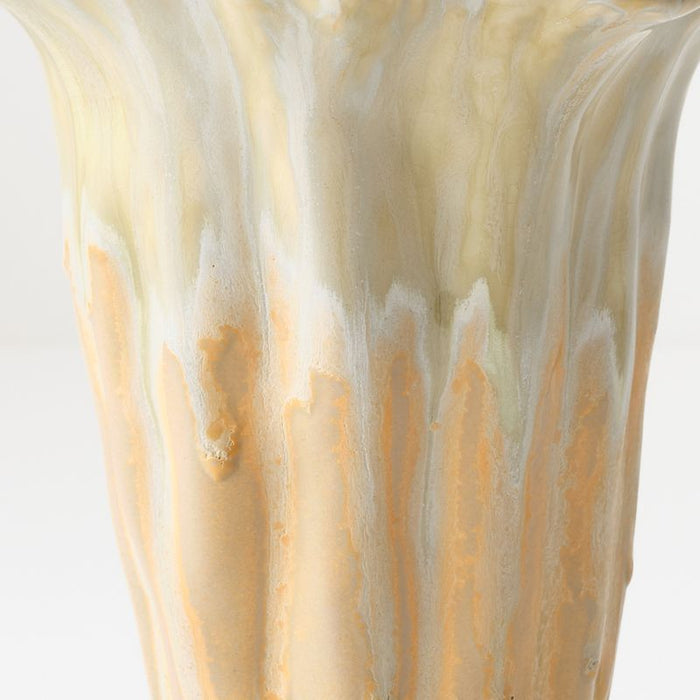 Tide Vase - Saffron, 19cml x 19cmw x 21cmh