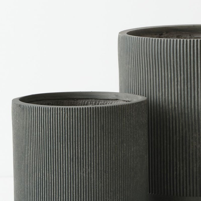 Palisade Pot (Set of 3) - Olivine, 37cmh x 35cmd