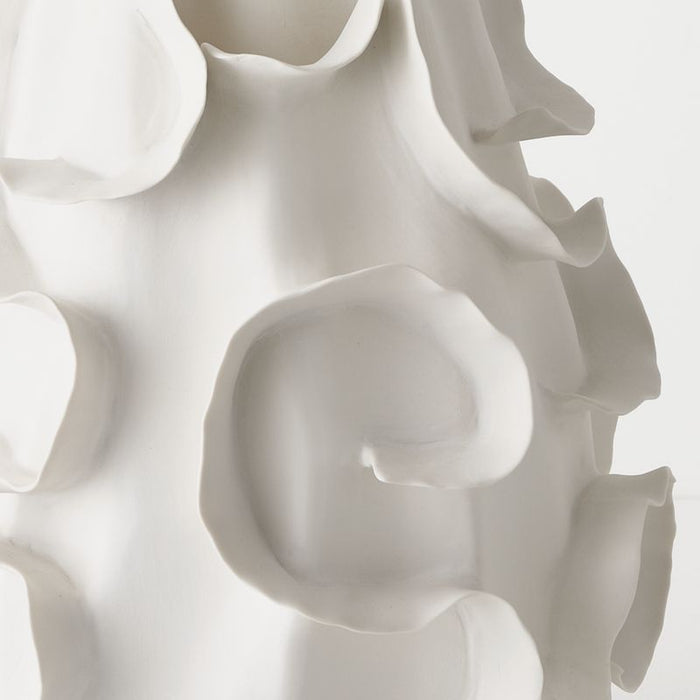Ondine Vase - White, 28cmw x 34cmh