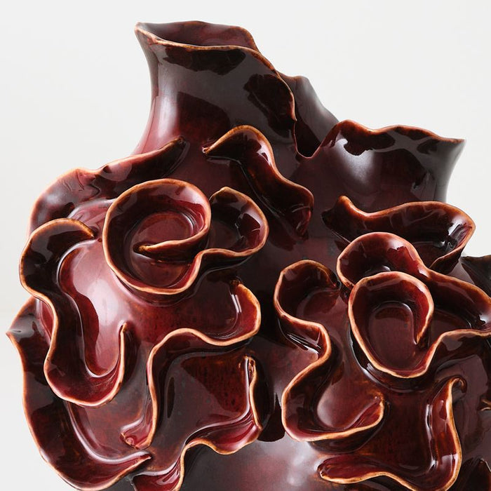 Alora Vase - Bordeaux, 25cmw x 28cmh