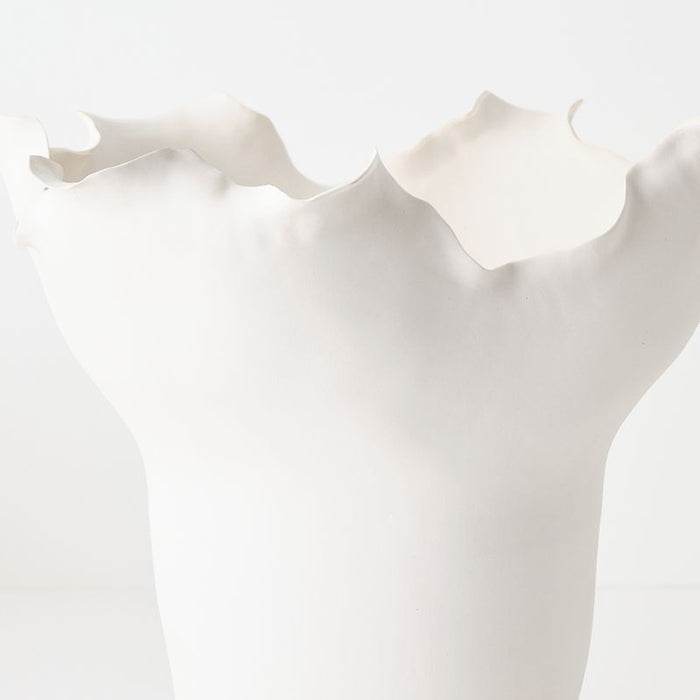 Lucienne Vase - White, 39cmw x 34cmh