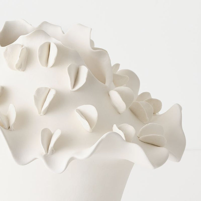 Elire Vase - White, 29cmw x 27cmh