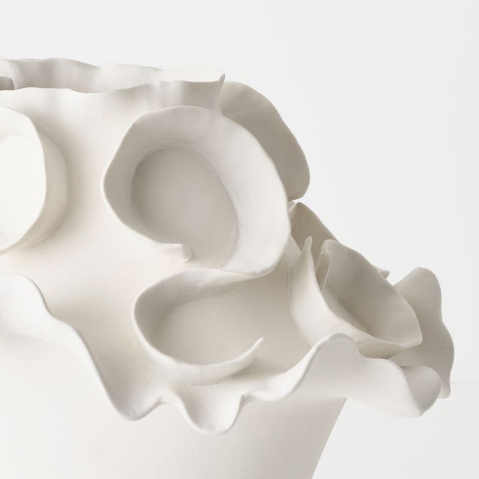 Elire Vase - White, 30cmw x 29cmh