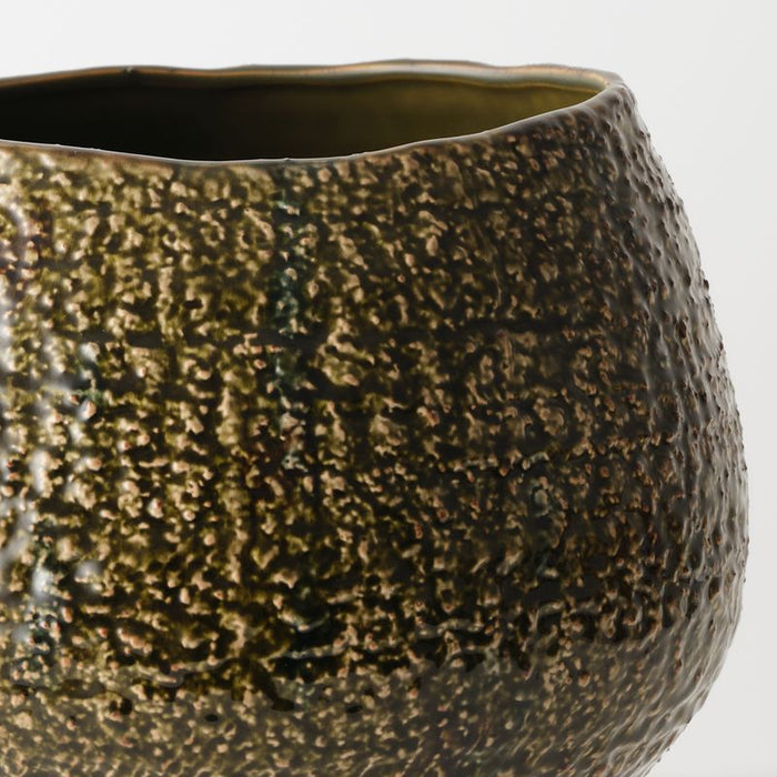 Aurora Pot - Frond, 32cmh x 35cmd