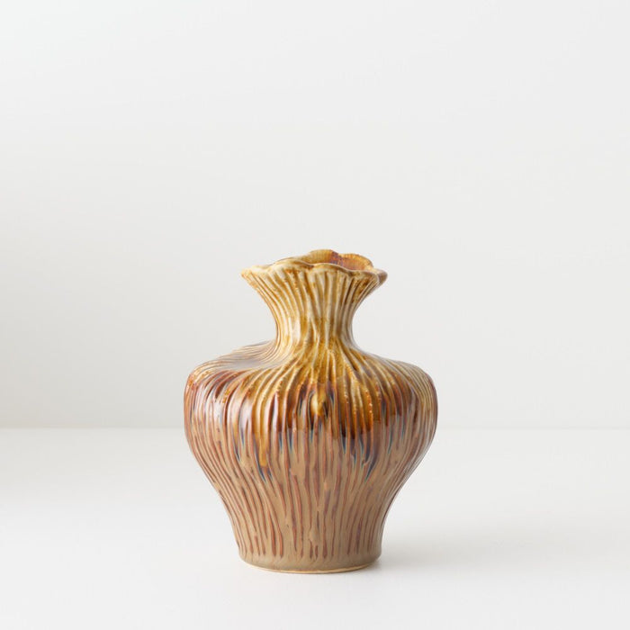 Forge Vase - Honeyed, 12cmh x 8cmd
