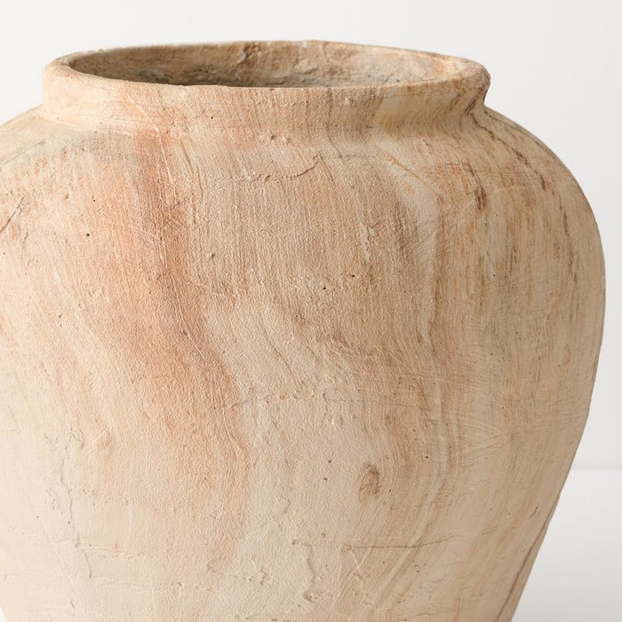Elowen Pot - Oak, 30cmh x 34cmd