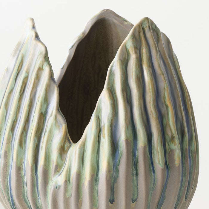 Vale Vase - Leaf, 30cmh x 21cmd