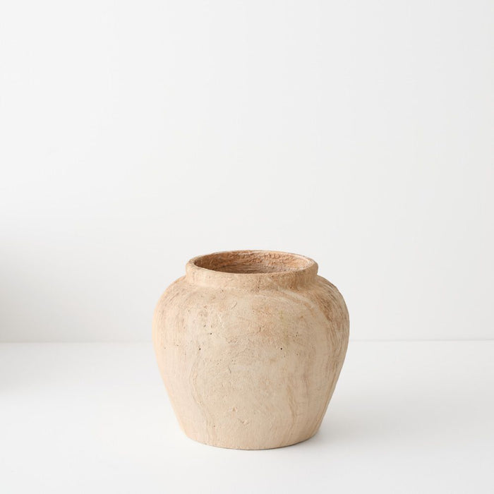 Elowen Pot - Oak, 19cmh x 23cmd