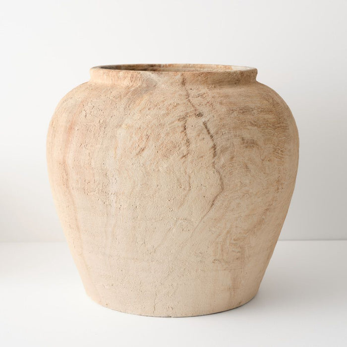 Elowen Pot - Oak, 38cmh x 43cmd