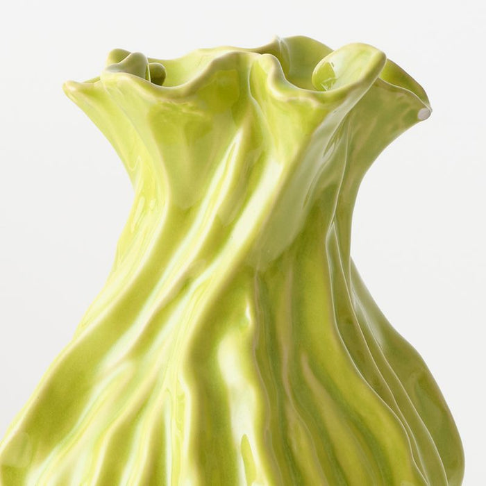 Evora Vase - Chartreuse, 25cmh x 15cmd