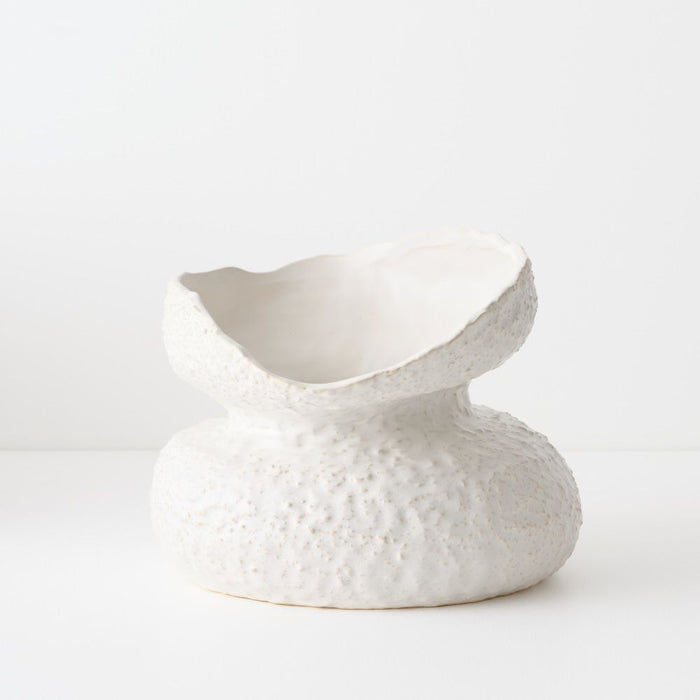 Elio Pot - White, 24cml x 23cmw x 18cmh