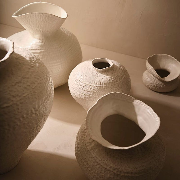 Elio Pot - White, 24cml x 23cmw x 18cmh
