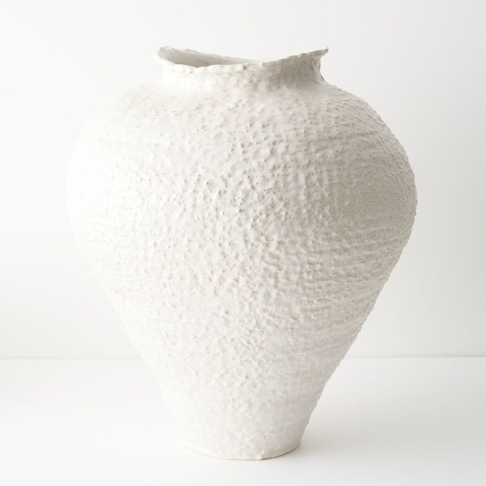Pyra Vase - White, 50cmh x 45cmd
