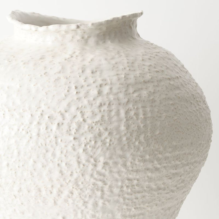 Pyra Vase - White, 50cmh x 45cmd