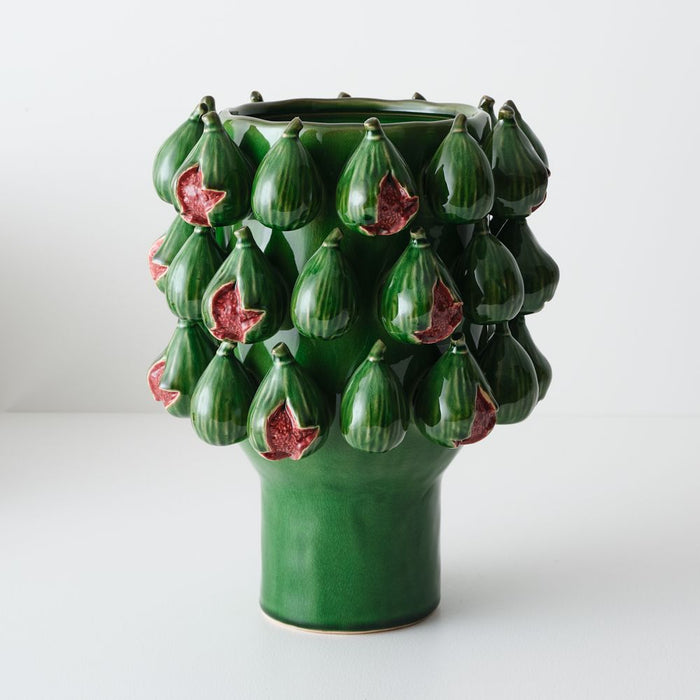 Figue Vase - Green, 28cml x 28cmw x 35cmh