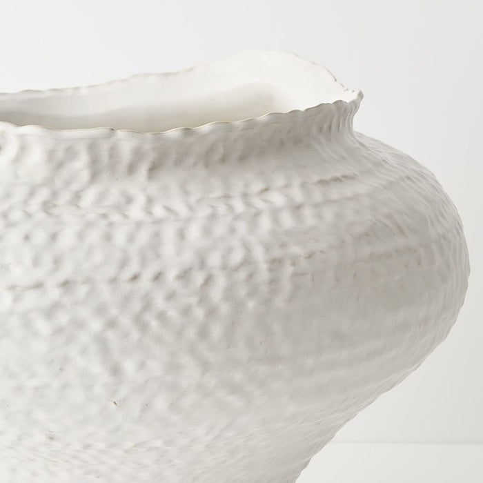 Elio Pot - White, 36cmh x 47cmd