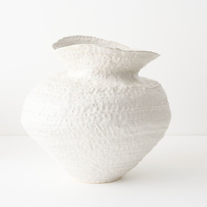 Elio Pot - White, 36cml x 35cmw x 32cmh