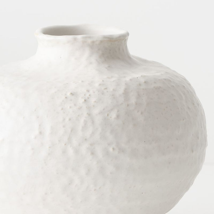 Pyra Vase - White, 17cmh x 20cmd