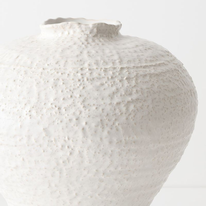 Pyra Vase - White, 32cmh x 31cmd