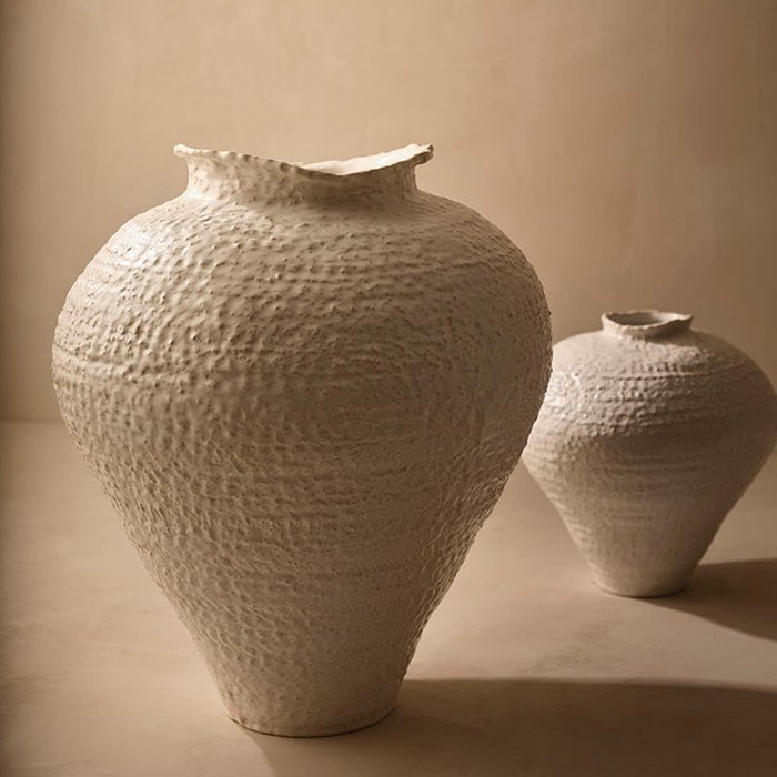 Pyra Vase - White, 32cmh x 31cmd