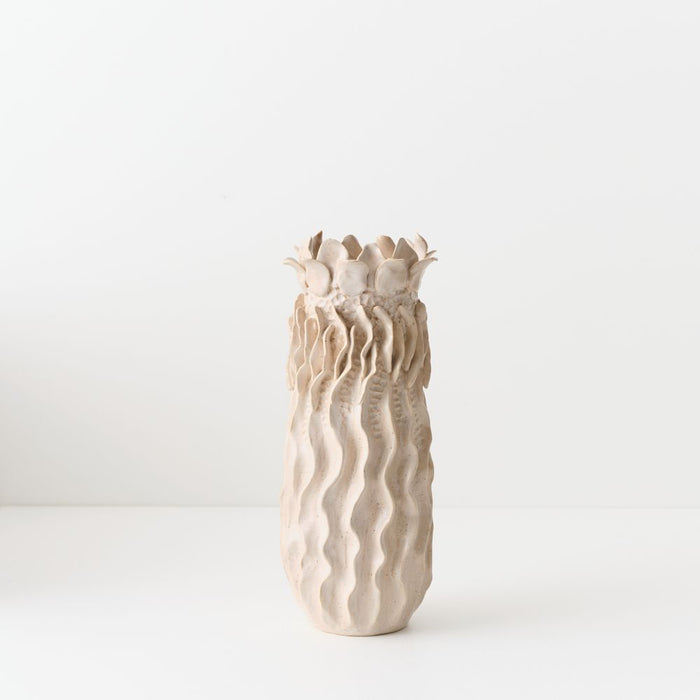 Velora Vase - Dune, 28cmh