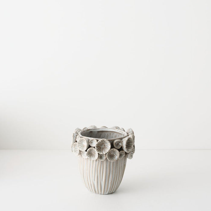 Lune Pot - Ivory, 18cmh