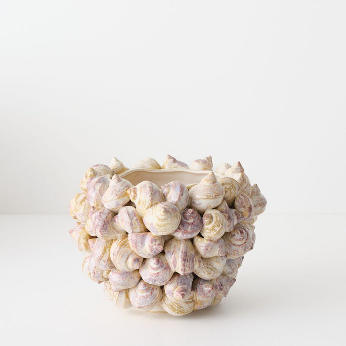 Nerea Pot - Shell, 24cml x 24cmw x 18cmh