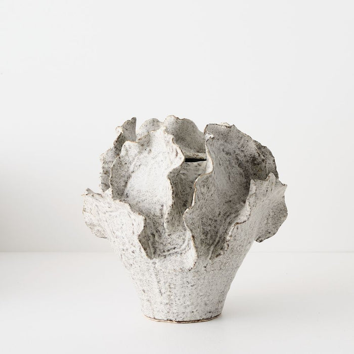 Pelago Vase - Cream Brown, 26cml x 26cmw x 25cmh