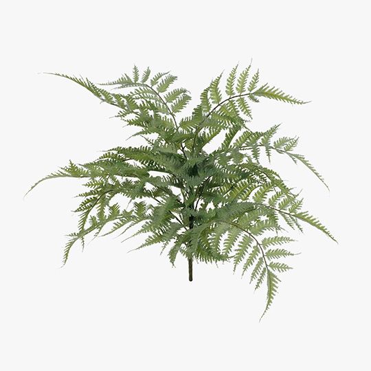 12 x Fern Leather Bush Grey Green 44cml (FI7901GY)