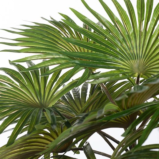 12 x Palm Fan Bush Green 38cml (FI8289GR)