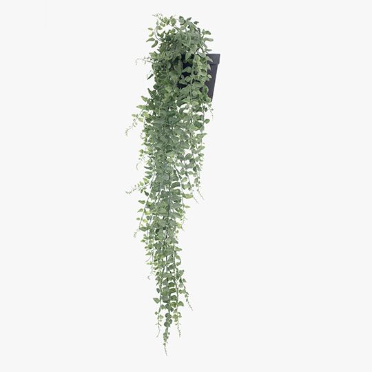 6 x Fern Pond Hanging Bush in Pot, Grey Green 73cml (FI8345GY)