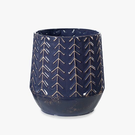 2 x Vase Navik Navy Blue (FI8367NB)