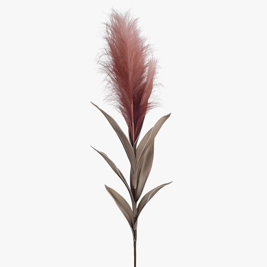 12 x Pampas Grass w/Leaf Mauve Pink 113cml (FI8395MV)