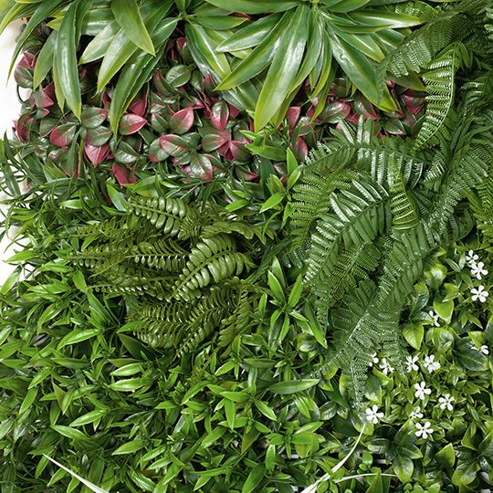 2 x Fern Lush Mixed Vertical Garden (UV) Green 100cml x 100cmw (FI8460GR)