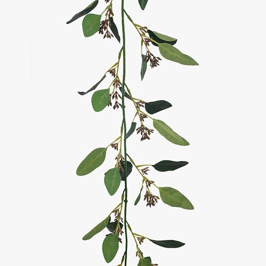 12 x Eucalyptus Seed Garland Green 174cml (FI8476GR)