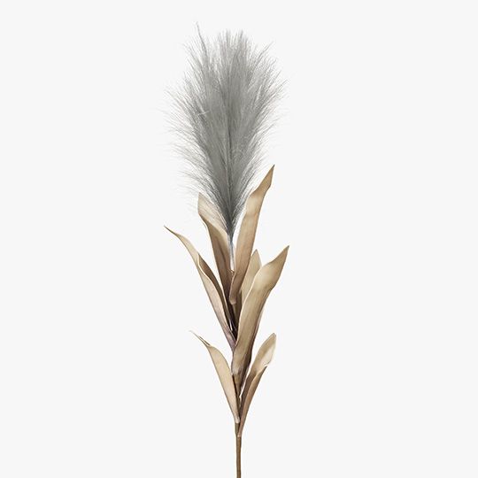 12 x Pampas Grass w/Leaf Grey 113cml (FI8395GY)