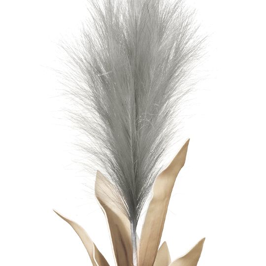 12 x Pampas Grass w/Leaf Grey 113cml (FI8395GY)