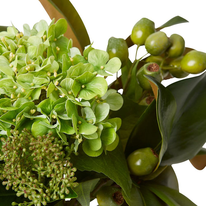 Hydrangea Mix Green (DS) - Green/Clear, 37cm (H)