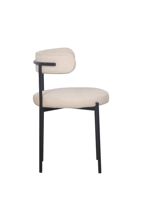 Missy Dining Chair - Beige / Black