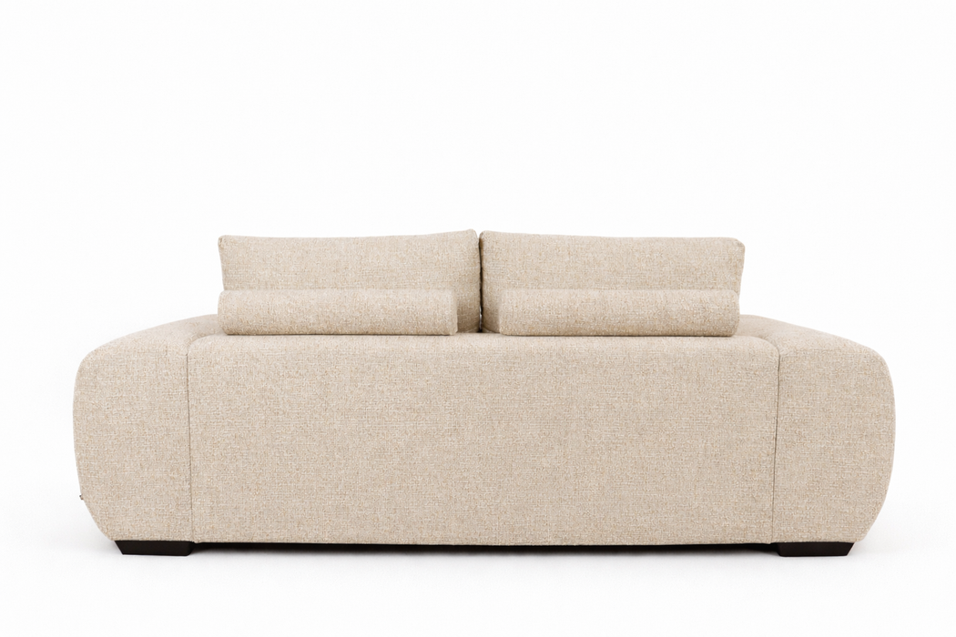 Sophia - 3 Seat Oatmeal Sofa Lounge - Dust 130