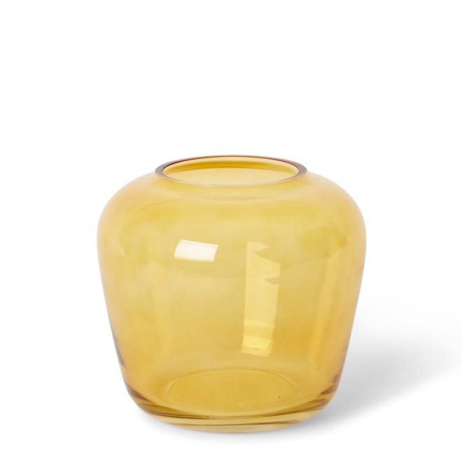 Brice Vase - Amber, 19cm (H)