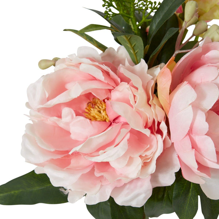 Peony Sophia Bouquet Pack of 6 - Pink, 33cm (H)
