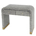 Pearl Wave Striped Mother of Pearl Hand Inlay Console Table